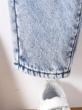 Young Girl Cute Casual Basic Blue Denim Velvet Lined Thick Long Pants, Warm Winter Denim Jegging Outfit For Children